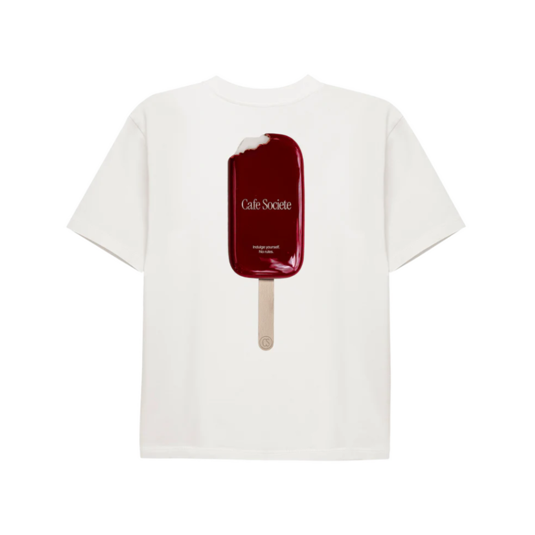 Cafe Societe Ice Cream T-shirt White N-Hype Streetwear Fashion
