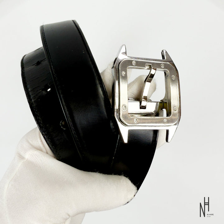 Cartier Santos Belt czarna skórzana N-Hype