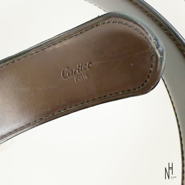 Cartier Santos Belt czarny ze złotymi elementami N-Hype