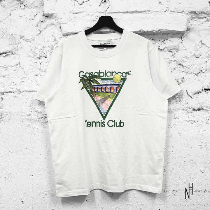Casablanca Tennis Club Icon biała koszulka męska N-Hype