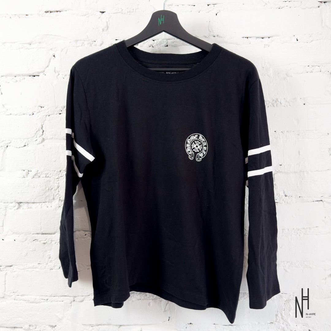 Chrome Hearts 33 Print Striped Longsleeve czarno-biała N-Hype