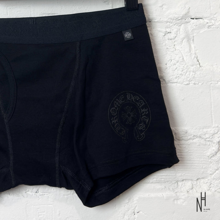 Chrome Hearts All Black Boxer Briefs N-Hype męskie slipy streetwear fashion