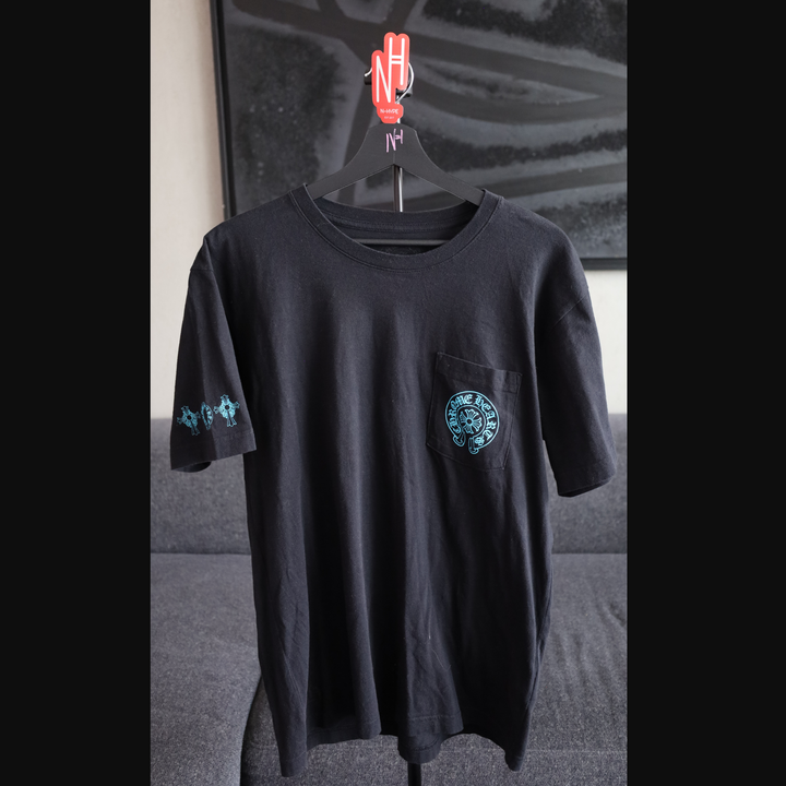 Chrome Hearts Black Blue Logo Tee koszulka N-Hype