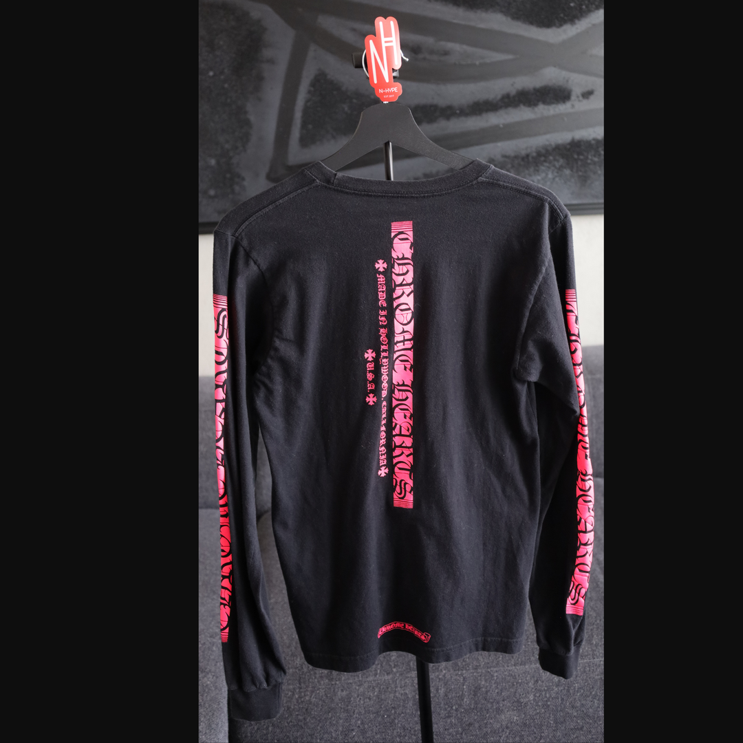 Chrome Hearts Black Pink Long Sleeve Tee koszulka męska N-Hype