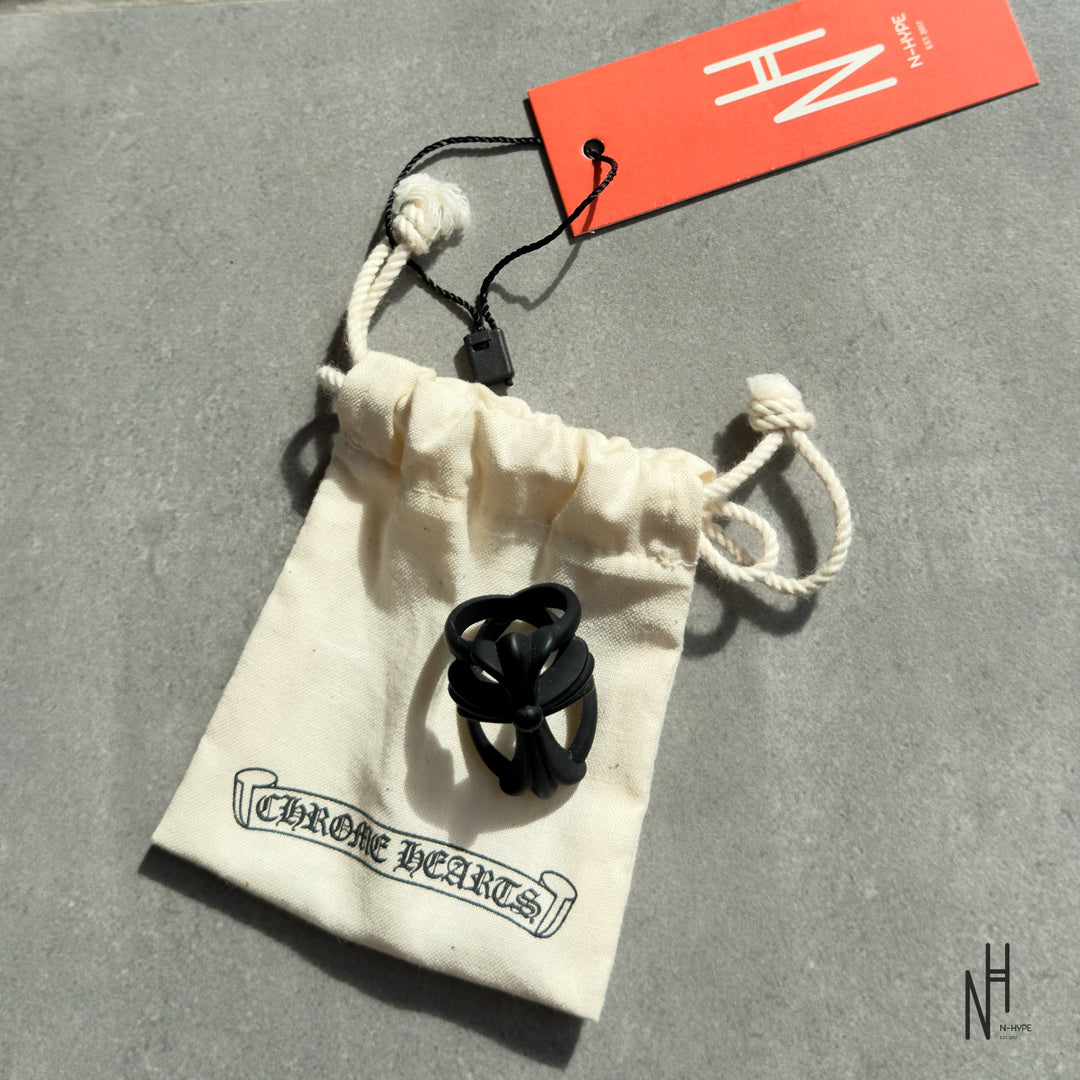 Chrome Hearts Black Silichrome Infinity Ring z N-Hype - unikatowy pierścień z czarnego silichromu