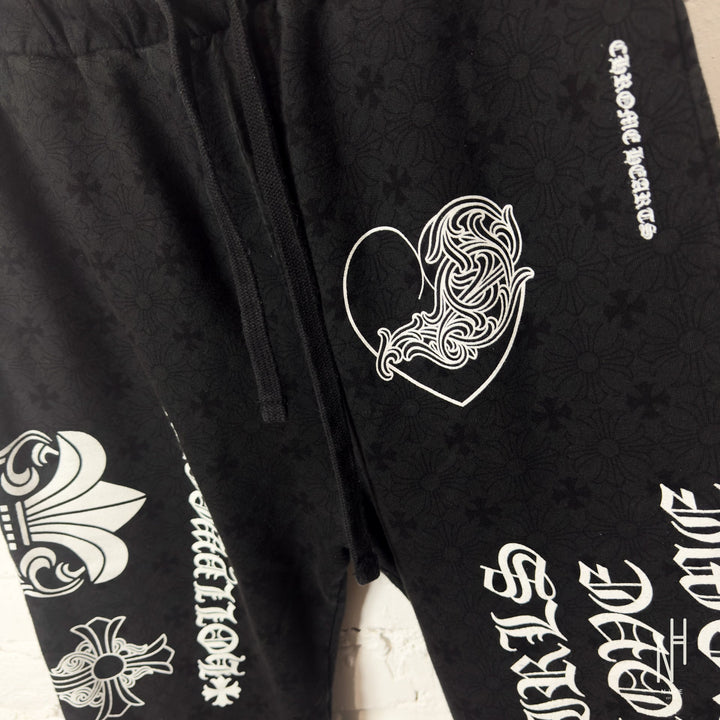 Chrome Hearts Black Sweatpants N-Hype streetwear pants brand.