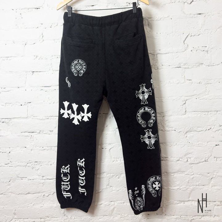 Chrome Hearts Black Sweatpants N-Hype streetwear joggers