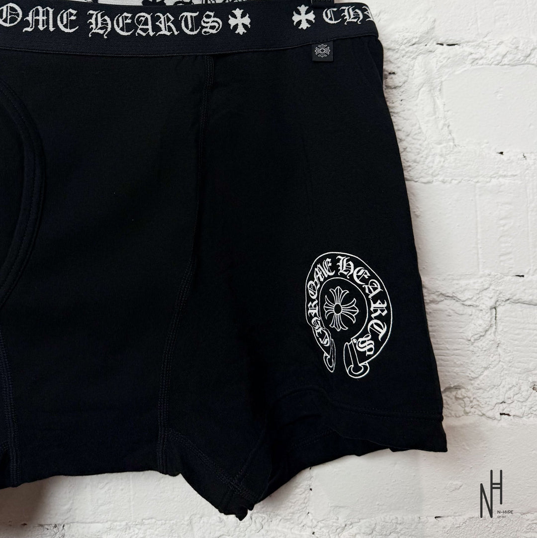 Chrome Hearts Boxer Briefs Short Black / White męskie N-Hype