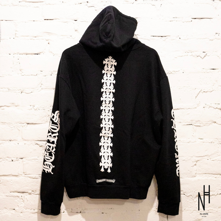 Chrome Hearts Cemetery Cross Hoodie Black N-Hype streetwear men's fashion sweatshirt