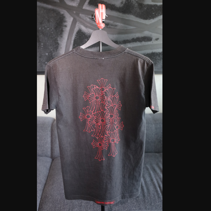 Chrome Hearts Cemetery Red Horseshoe T-shirt N-Hype Streetwear Top