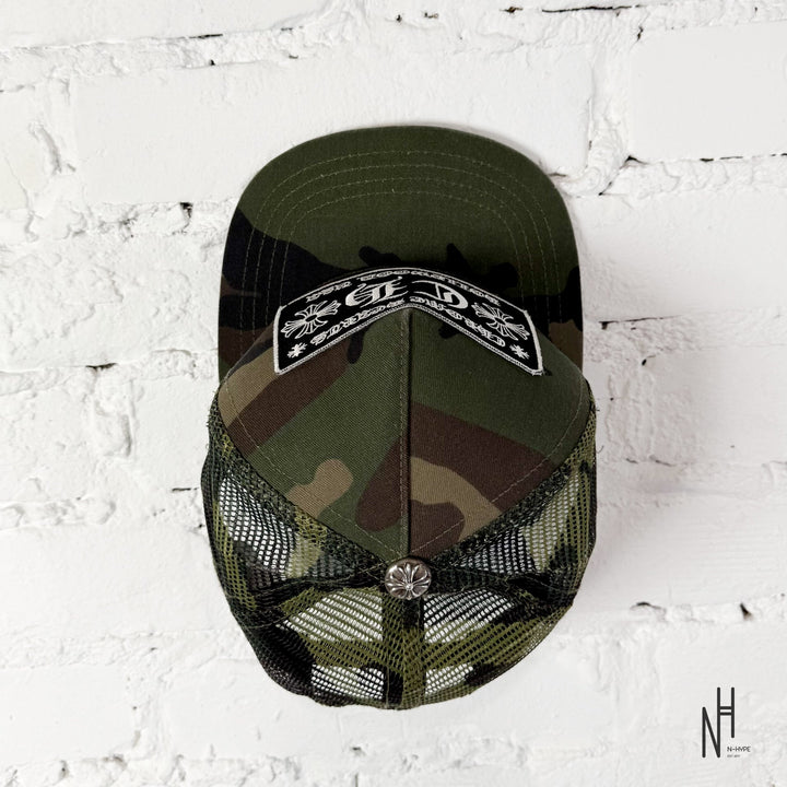 Chrome Hearts CH Hollywood Trucker Hat Double Camo czapka N-Hype Streetwear.