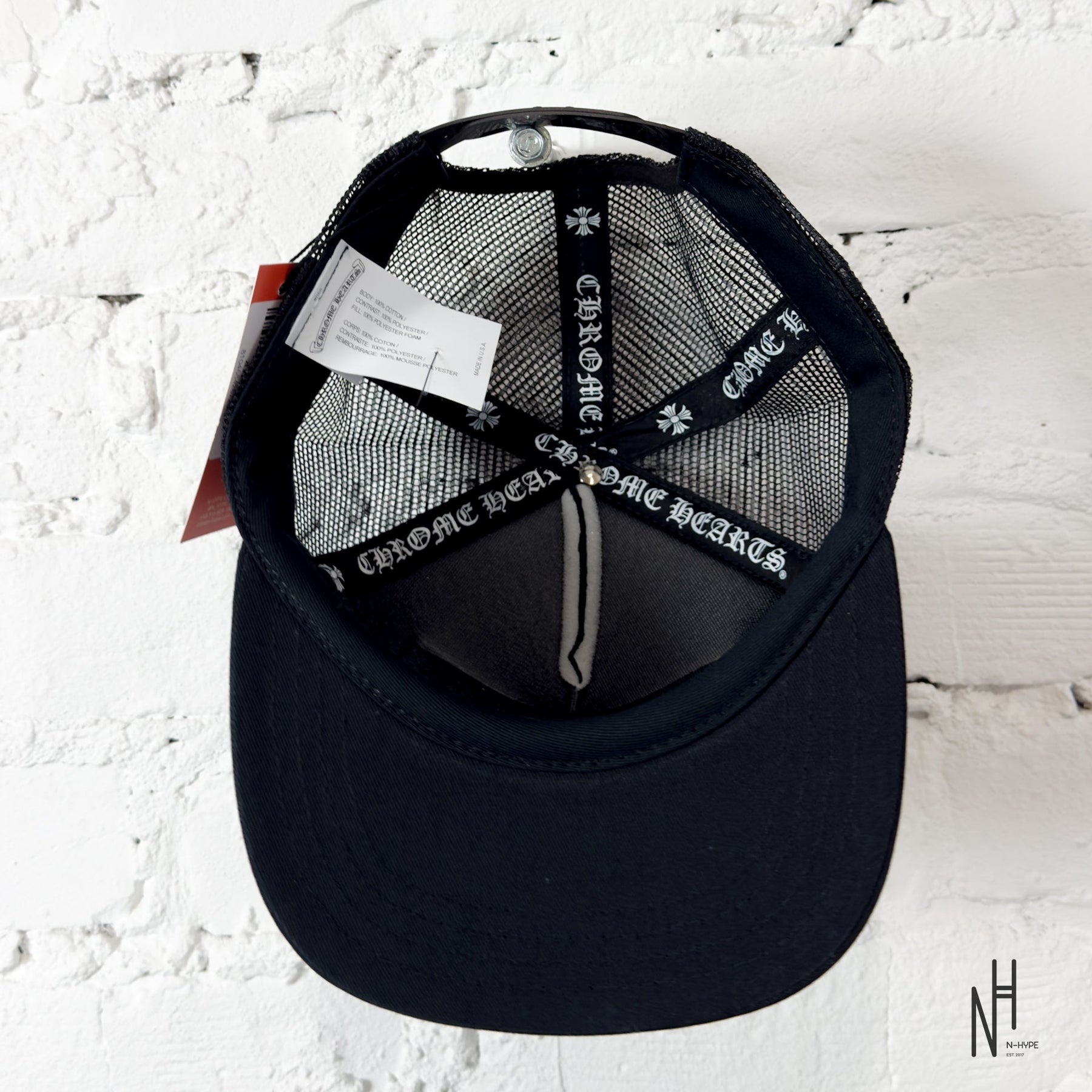 Chrome Hearts CH Honolulu Trucker Hat Black / Black | N-Hype