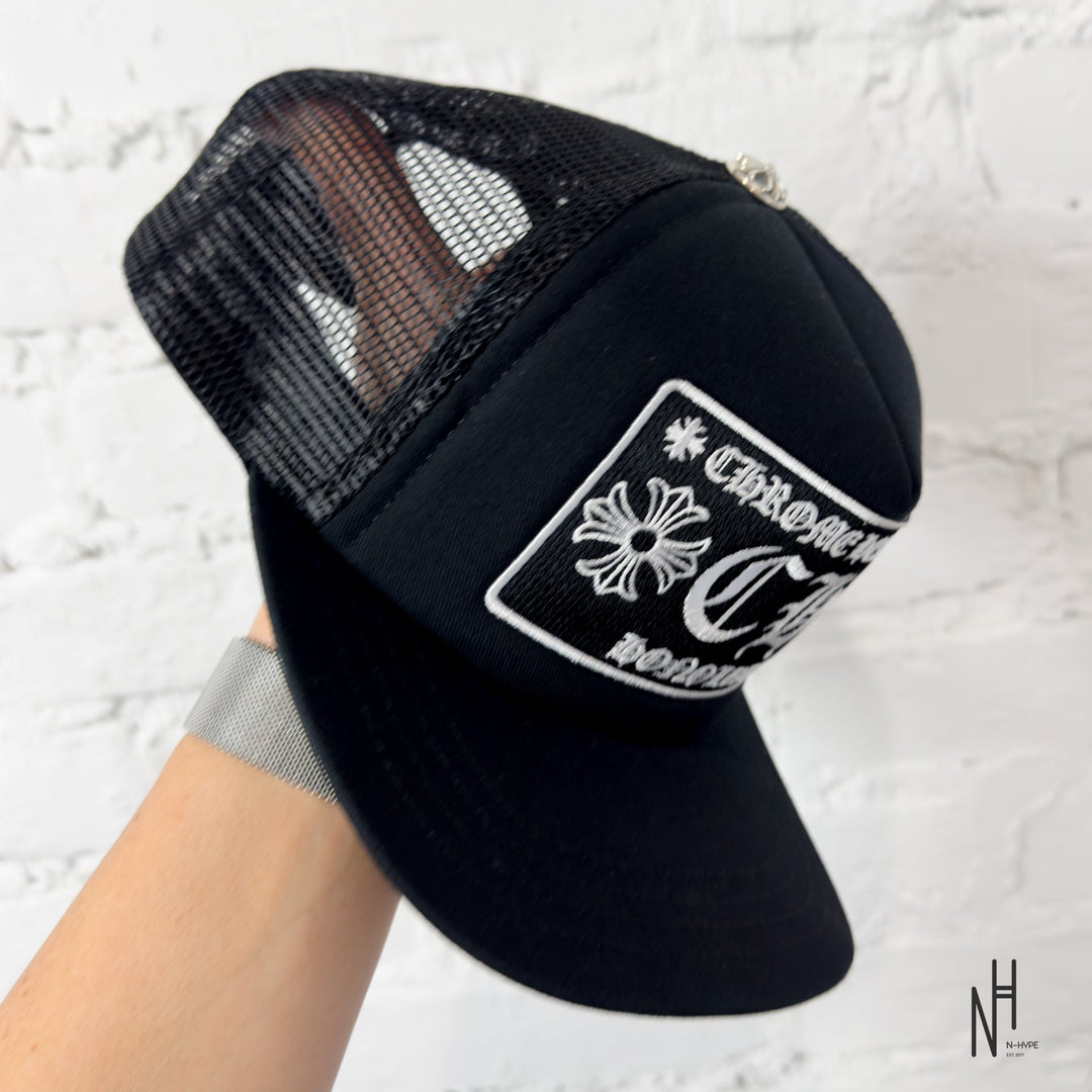 Chrome Hearts CH Honolulu Trucker Hat Black / Black czapka z daszkiem N-Hype