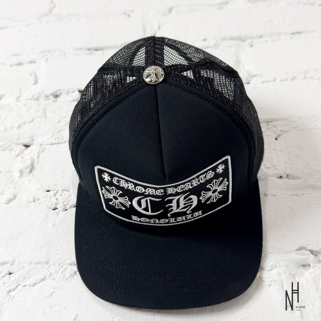 Chrome Hearts CH Honolulu Trucker Hat Black / Black czapka trucker N-Hype
