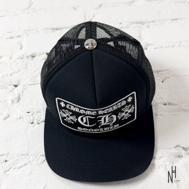 Chrome Hearts CH Honolulu Trucker Hat Black / Black czapka trucker N-Hype