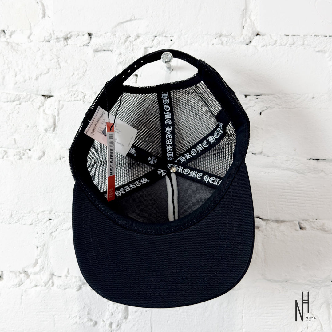 Chrome Hearts CH Las Vegas Trucker Hat Black / Black kapelusz truckerowy marki Chrome Hearts w kolorze czarnym N-Hype