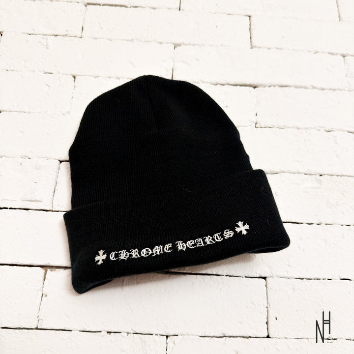 Chrome Hearts CH Logo Beanie Black czapka z logo N-Hype