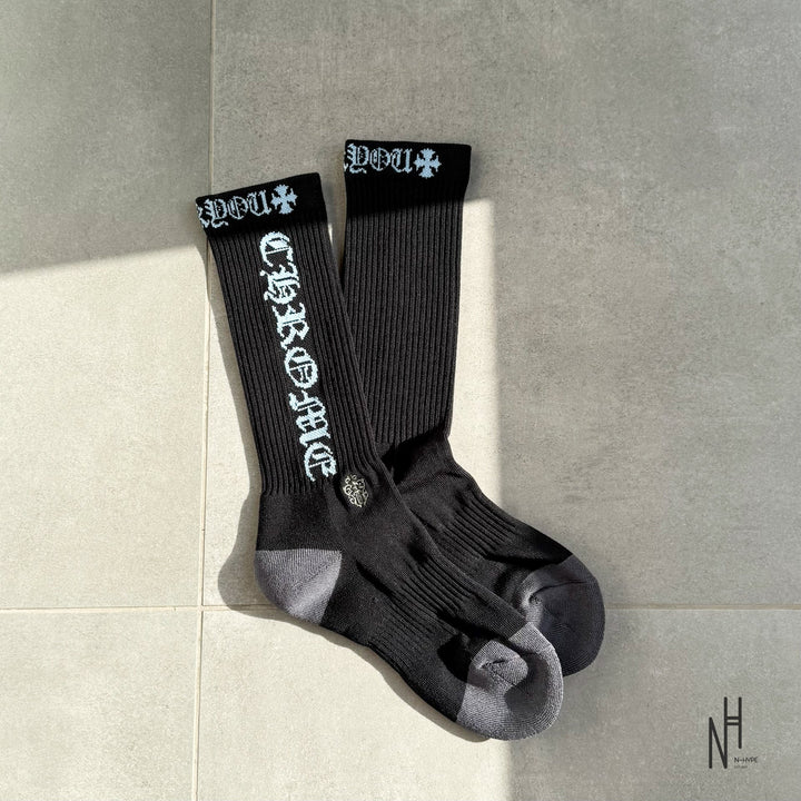Chrome Hearts CH Socks Black Blue Grey N-Hype streetwear skarpetki.