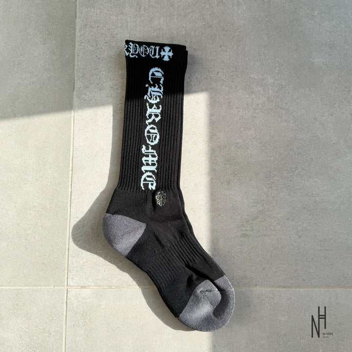Chrome Hearts CH Socks czarne niebieskie szare N-Hype streetwear skarpetki.