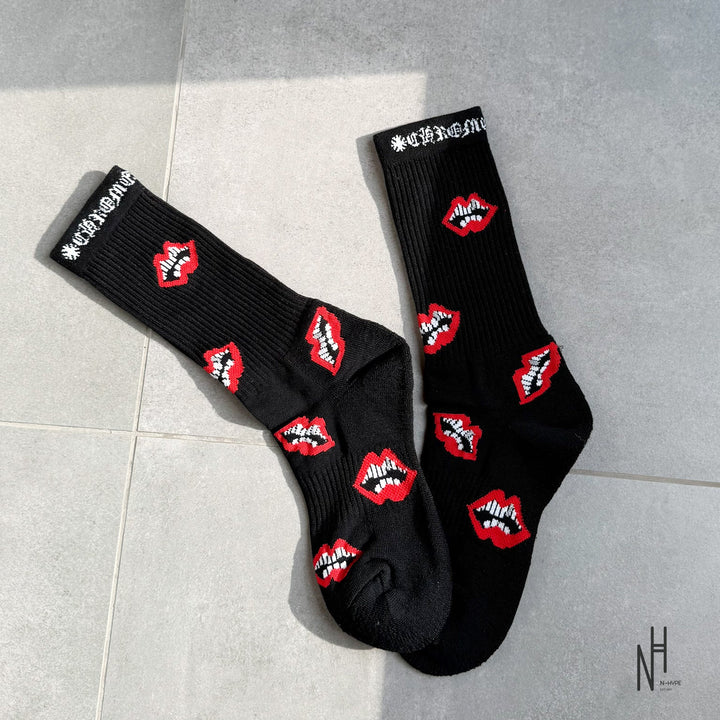 Chrome Hearts Chomper Socks czarne skarpety N-Hype