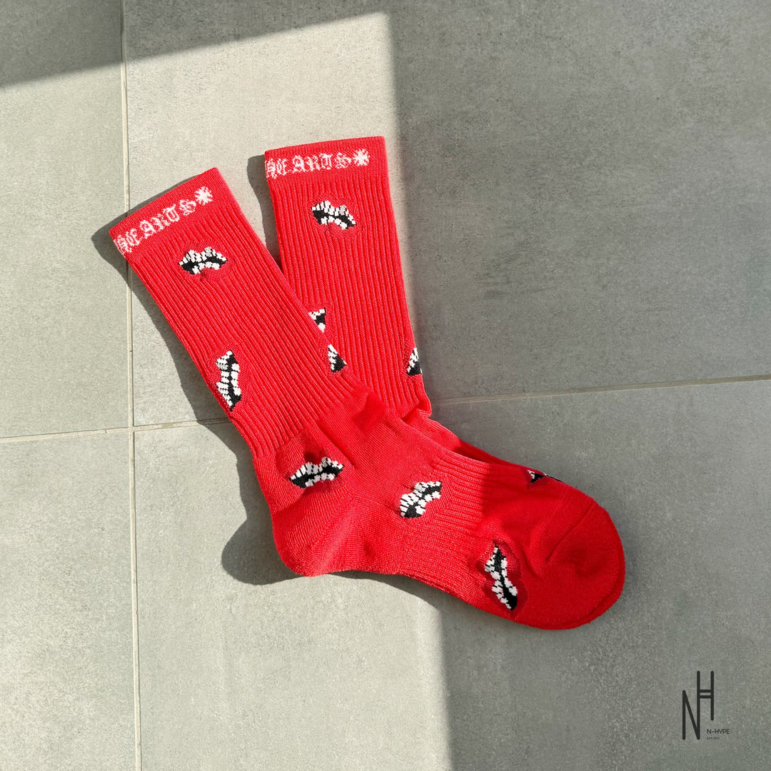 Chrome Hearts Chomper Socks Red N-Hype streetwear sklep online.