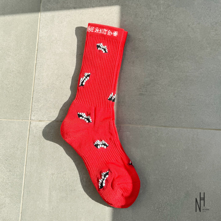 Chrome Hearts Chomper Socks red skarpetki unisex N-Hype