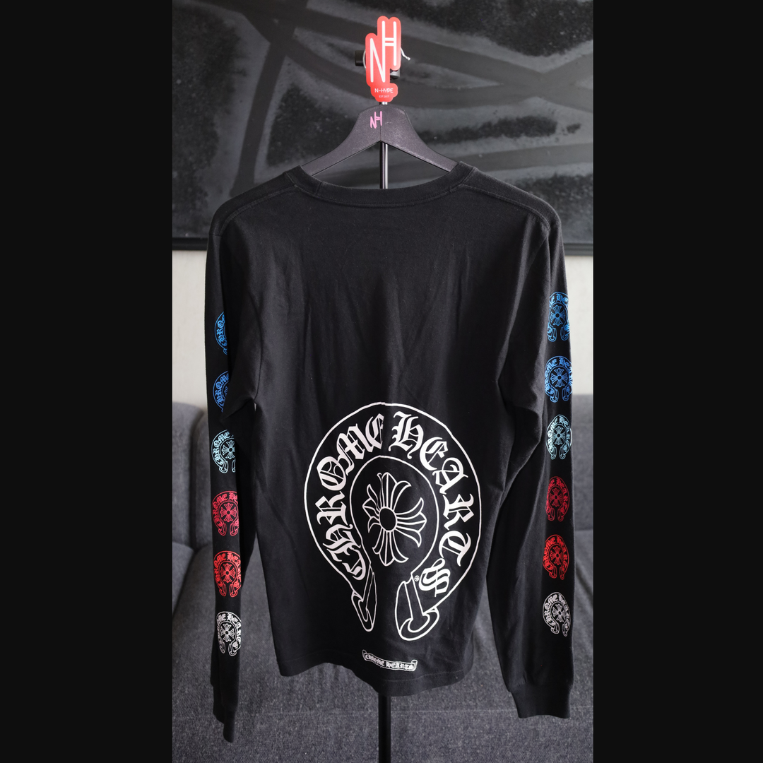 Chrome Hearts Cross Long Sleeve Black Shirt N-Hype men's streetwear fashion.