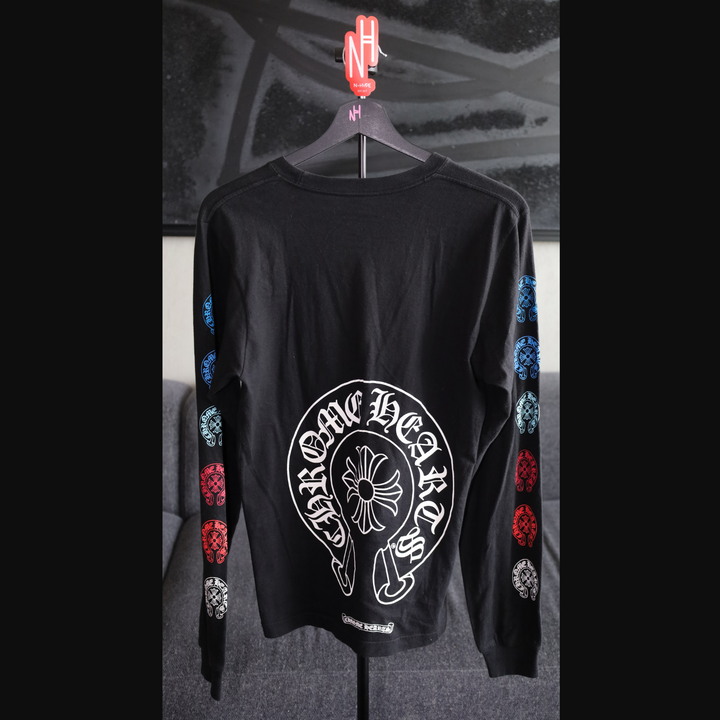 Chrome Hearts Cross Long Sleeve Black Shirt N-Hype men's streetwear fashion.