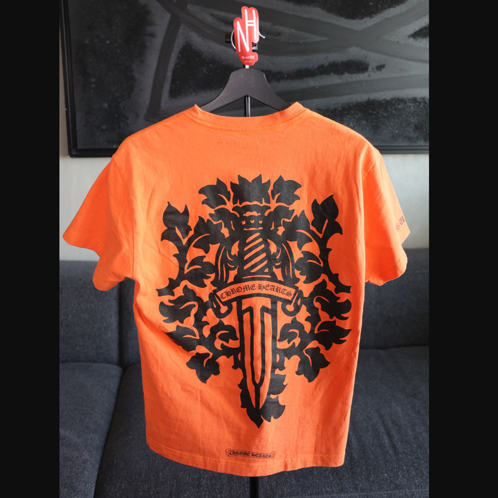 Chrome Hearts Dagger T-Shirt 'Orange' N-Hype koszulka streetwearowa pomarańczowa
