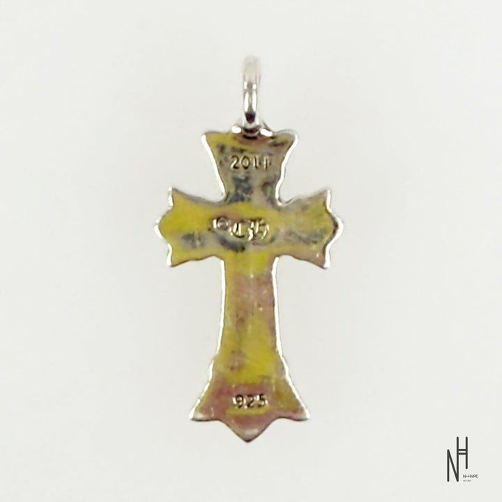 Chrome Hearts Double Cross Charm Pendant srebrny w sklepie N-Hype