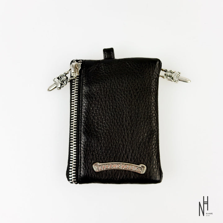 Chrome Hearts Double Zip Dagger Leather Wallet Black - zdjęcie 3 - N-Hype
