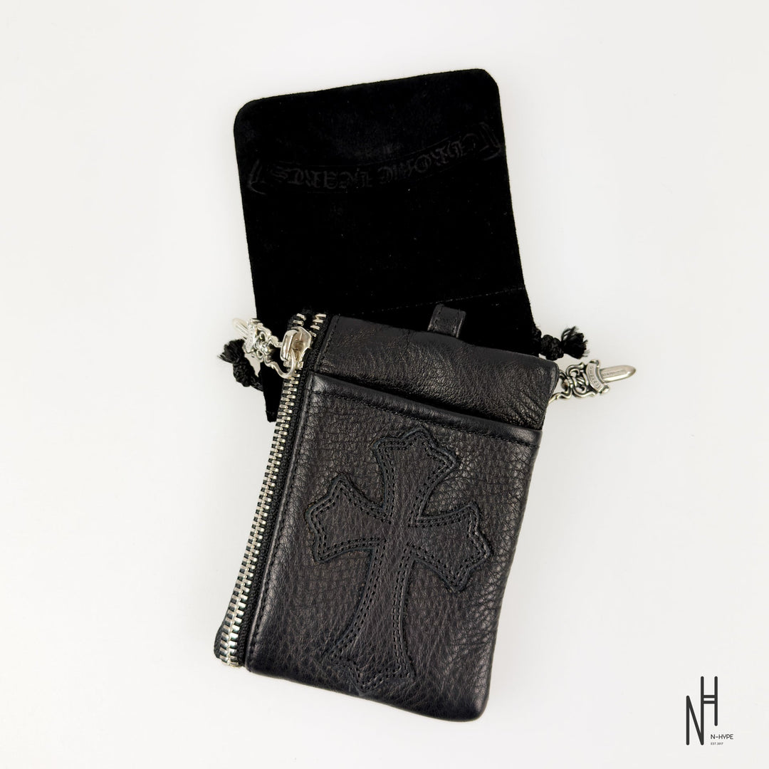 Chrome Hearts Double Zip Dagger Leather Wallet Black - zdjęcie 5 - N-Hype