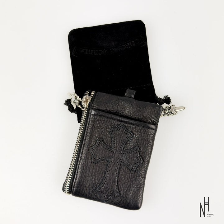 Chrome Hearts Double Zip Dagger Leather Wallet Black - zdjęcie 5 - N-Hype