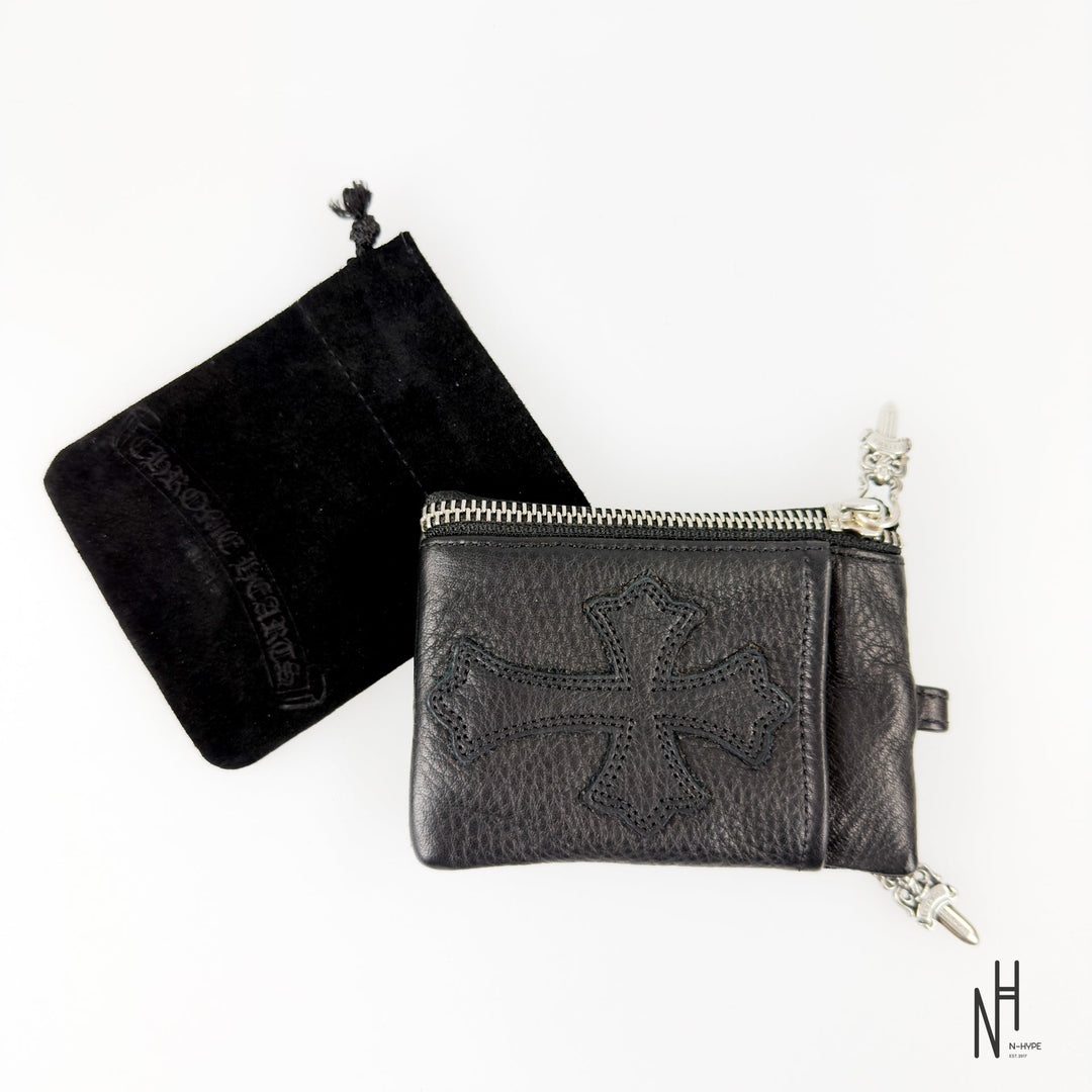 Chrome Hearts Double Zip Dagger Leather Wallet Black - zdjęcie 6 - N-Hype