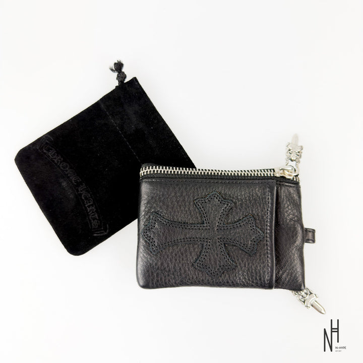 Chrome Hearts Double Zip Dagger Leather Wallet Black - zdjęcie 6 - N-Hype