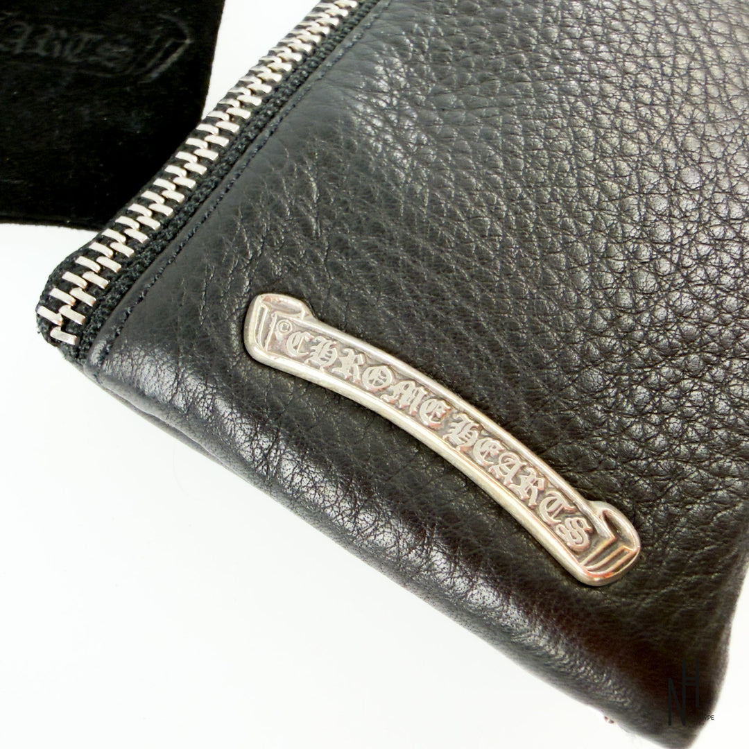 Chrome Hearts Double Zip Dagger Leather Wallet Black - zdjęcie 7 - N-Hype