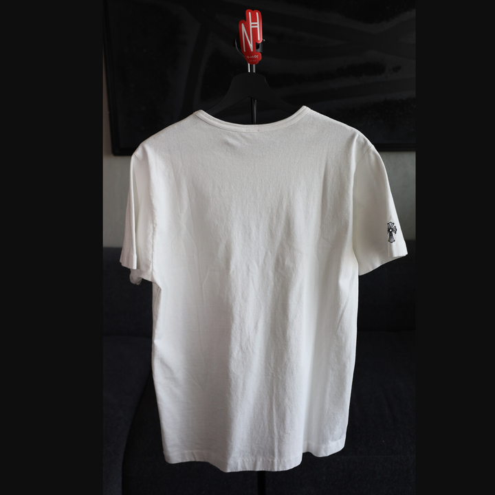 Chrome Hearts Embroidered Logo Pocket Tee T-Shirt White N-Hype Streetwear Fashion Top