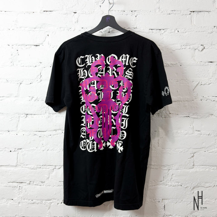 Chrome Hearts Eye Chart Dagger T-Shirt Black N-Hype Streetwear Fashion Top