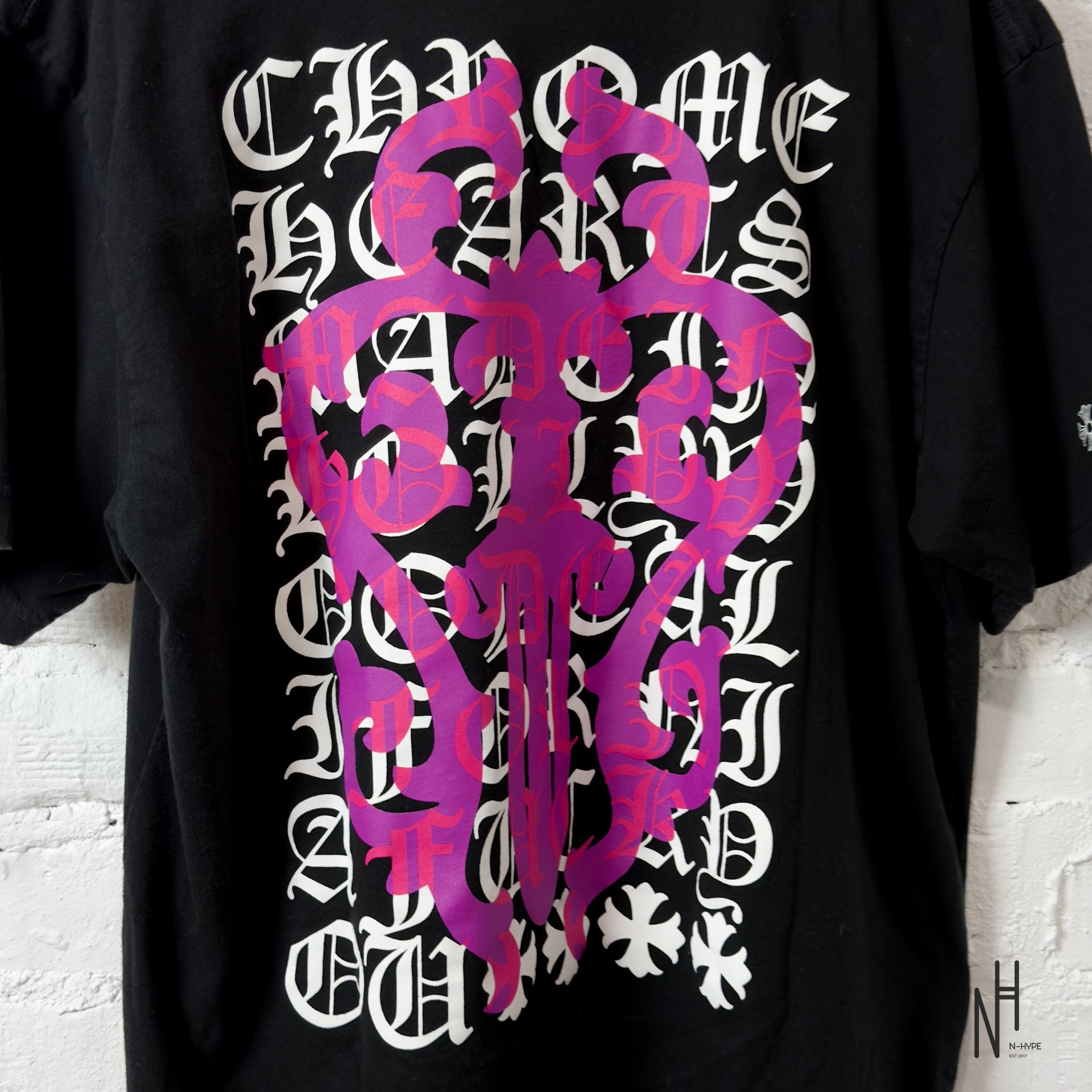 Chrome Hearts Eye Chart Dagger T - Shirt Black | N-Hype