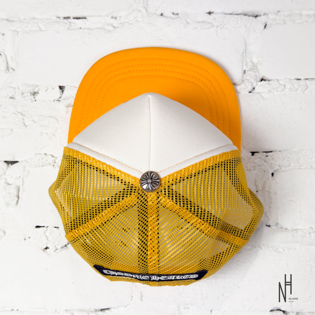 Chrome Hearts Eyechart Trucker Hat Yellow/White/Red streetwear cap N-Hype.