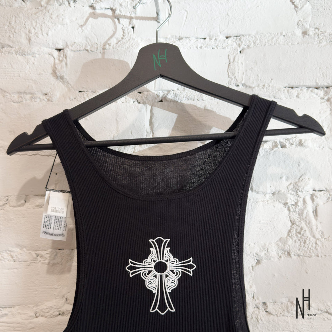 Chrome Hearts Hairy Cross Rib Black Tank koszulka męska N-Hype