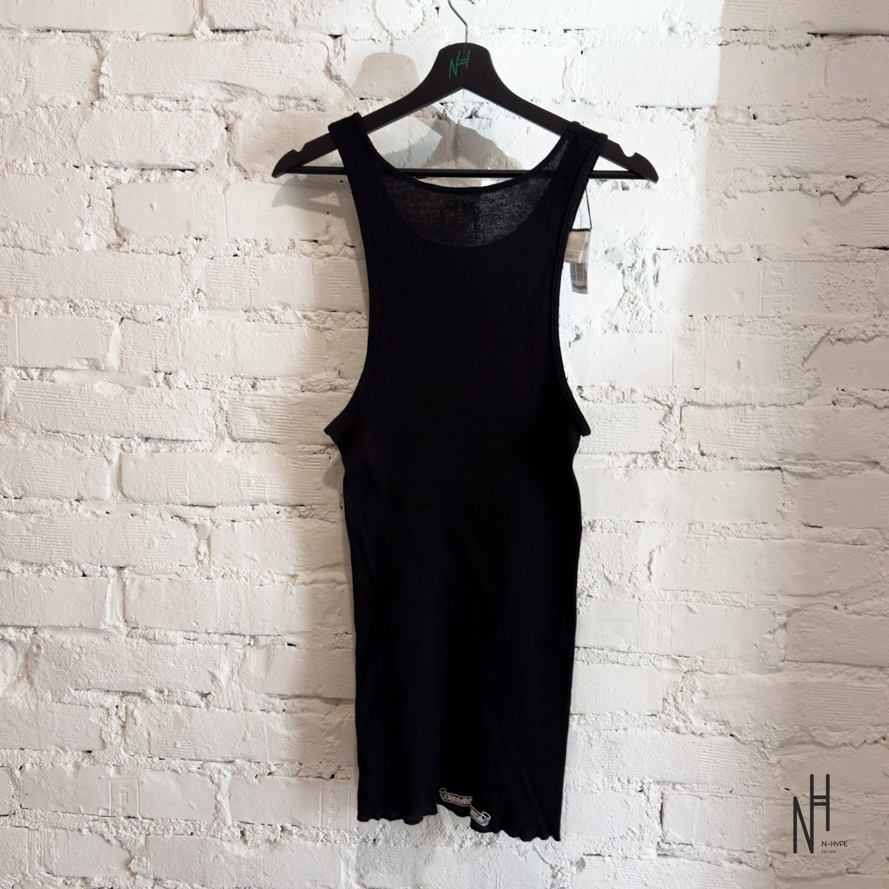 Chrome Hearts Hairy Cross Rib Black Tank | N-Hype