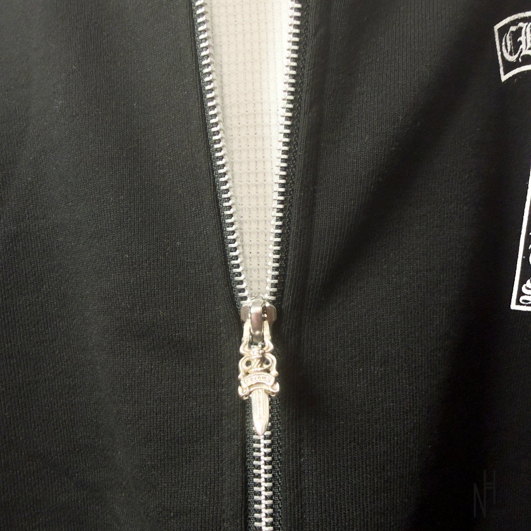 Chrome Hearts Heartsleeve Zip Hoodie Black męska N-Hype streetwear sweatshirt