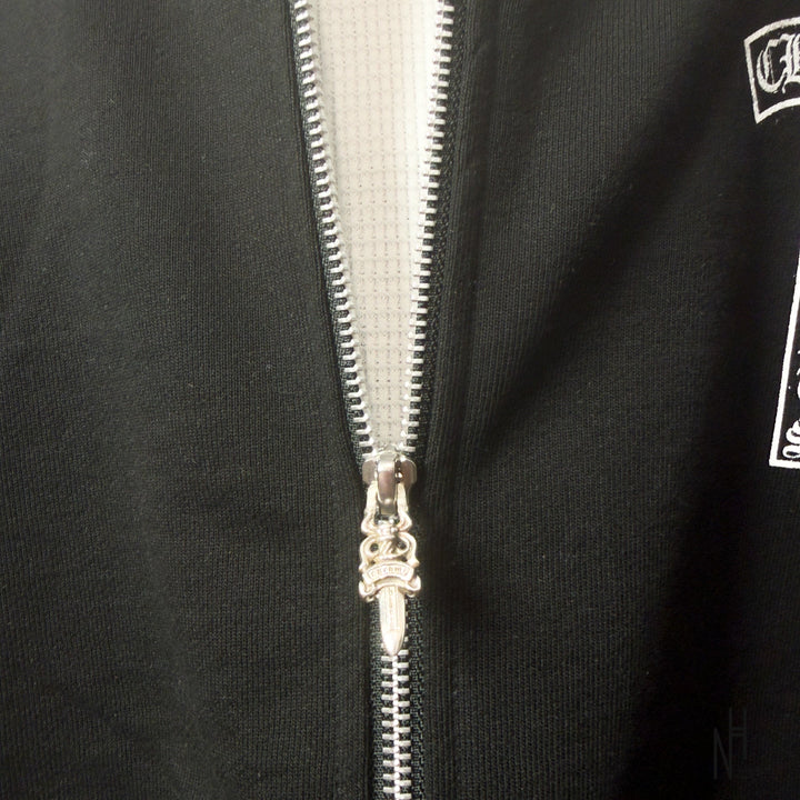 Chrome Hearts Heartsleeve Zip Hoodie Black męska N-Hype streetwear sweatshirt