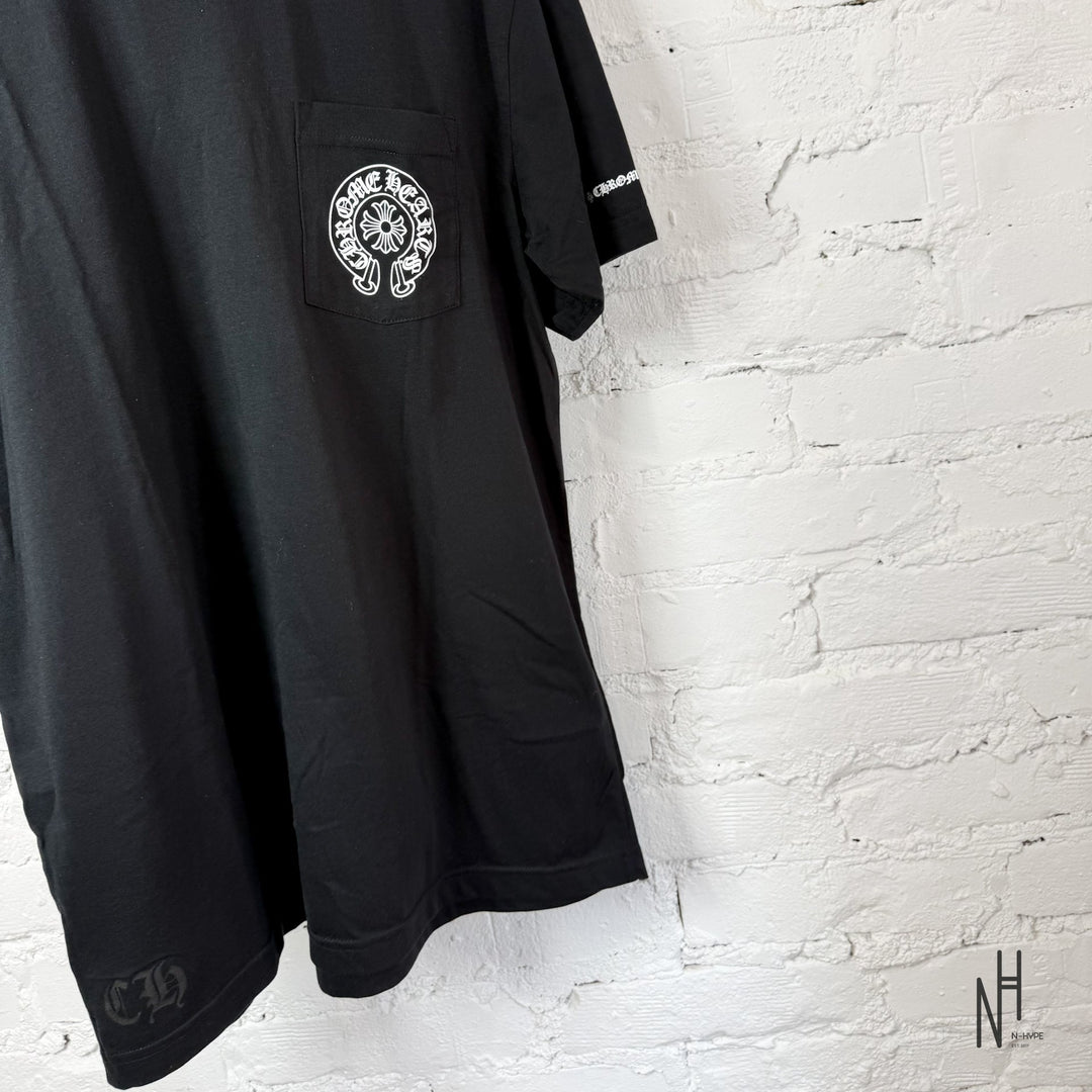 Chrome Hearts Horse Shoe Logo Pocket T-shirt czarna N-Hype.