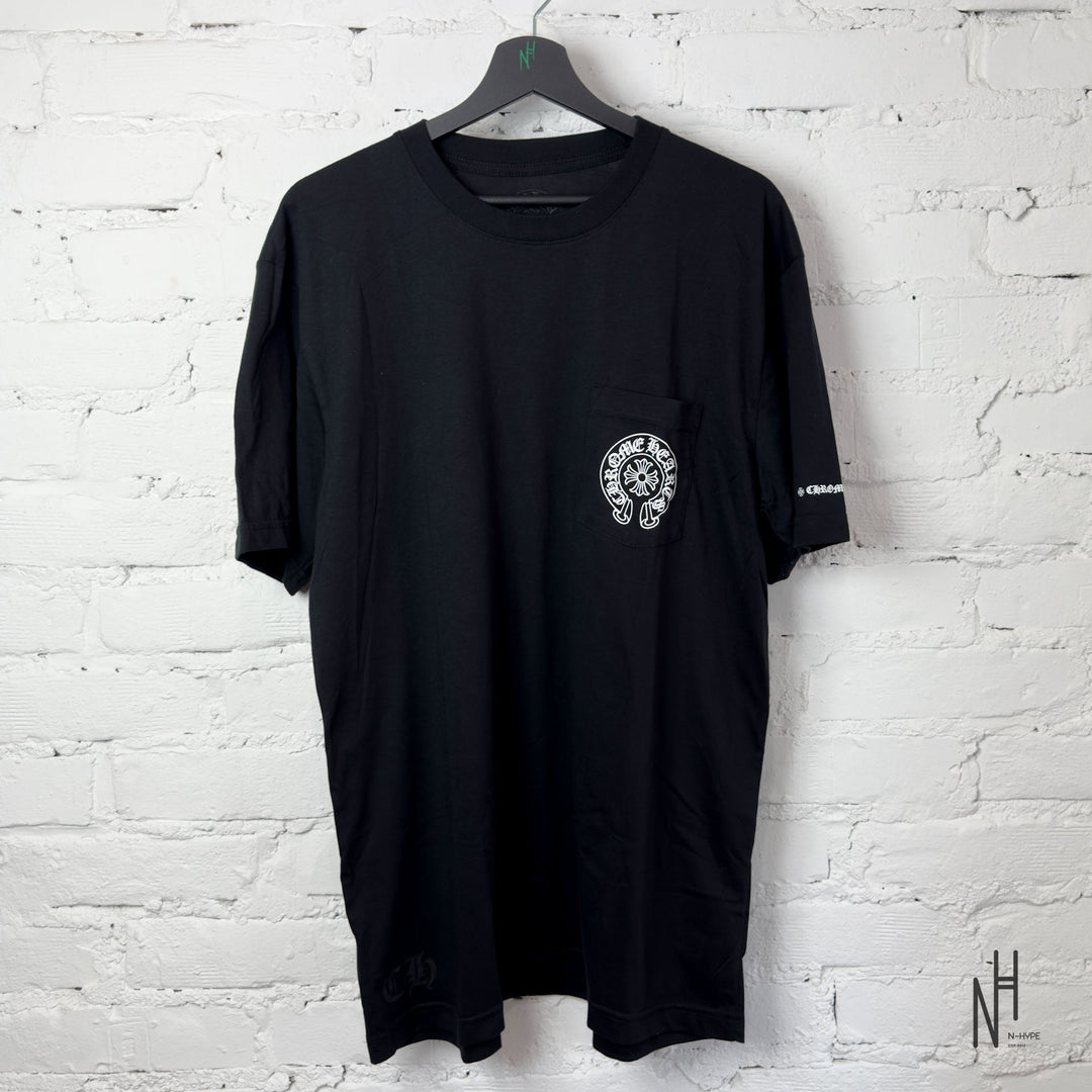 Chrome Hearts Horse Shoe Logo Pocket T-shirt czarna N-Hype.