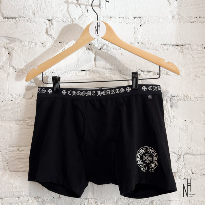 Chrome Hearts Horseshoe Black Boxer Briefs męskie N-Hype