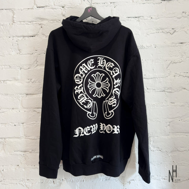 Chrome Hearts Horseshoe Black Hoodie N-Hype streetwear.