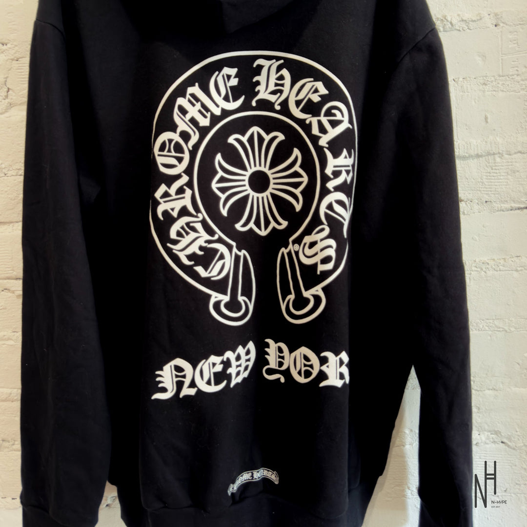 Chrome Hearts Horseshoe Black Hoodie N-Hype streetwear fashion.