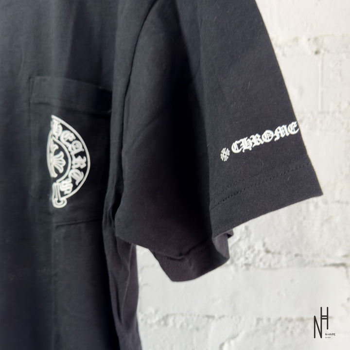 Chrome Hearts Horseshoe Black Pocket Tee koszulka męska N-Hype.